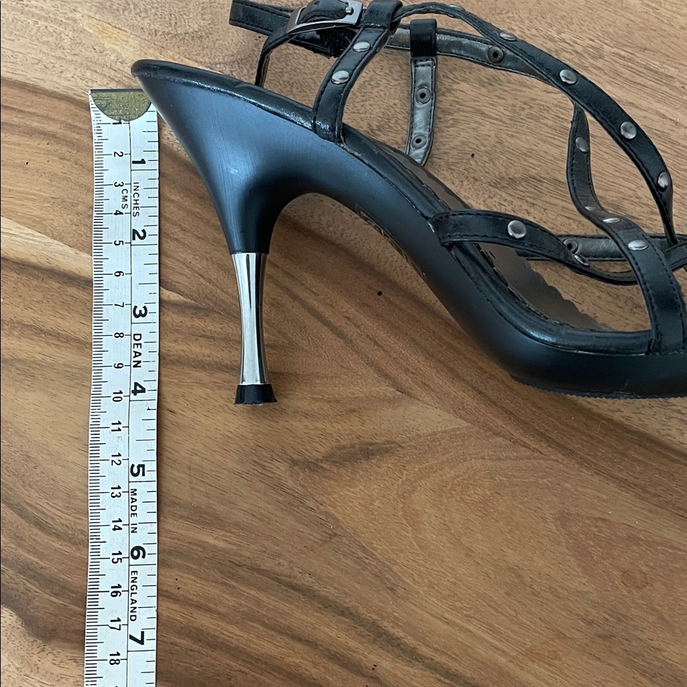7.5.    Black Studded Sandals - Picture 4 of 5